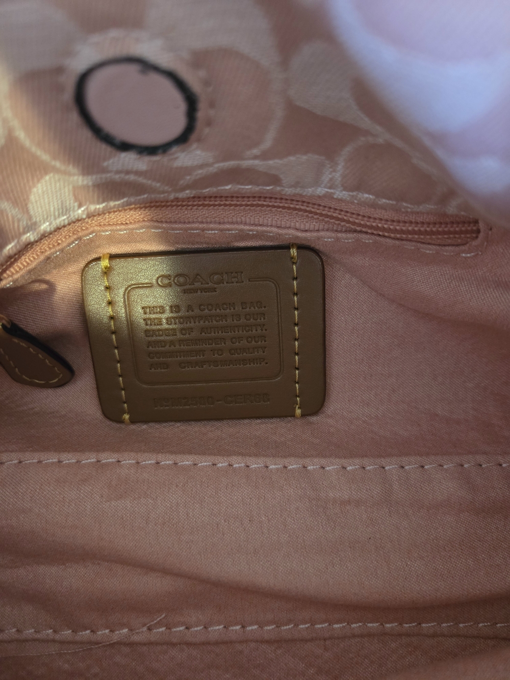 Coach Pink Denim Signature Shoulder Bag - Picture 6 of 6